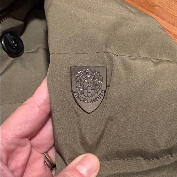 Vince Camuto Olive Puffer Coat with Faux Fur Hood - Picture 5 of 15